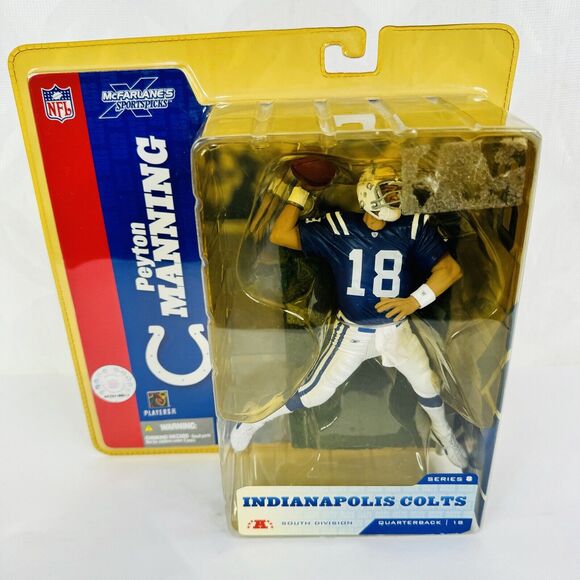 McFarlane SportsPick Peyton Manning Indianapolis Colts NFL series 8 Blue Jersey - Picture 1 of 5